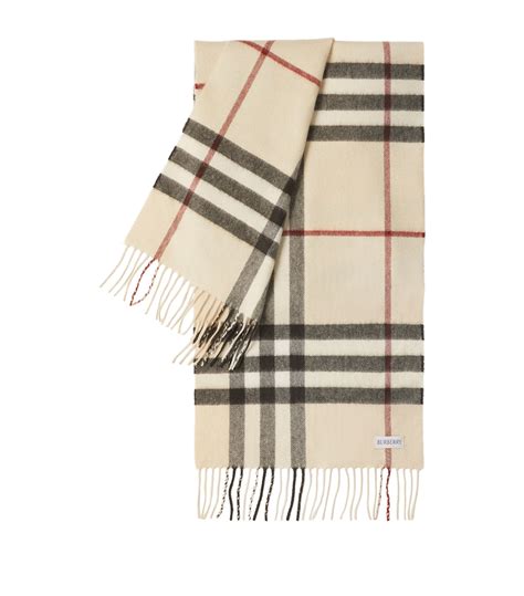 burberry slim 15cm cashmere scarf|burberry cashmere check scarf price.